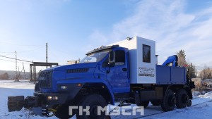 Локомобиль MART-1 мастерская с КМУ